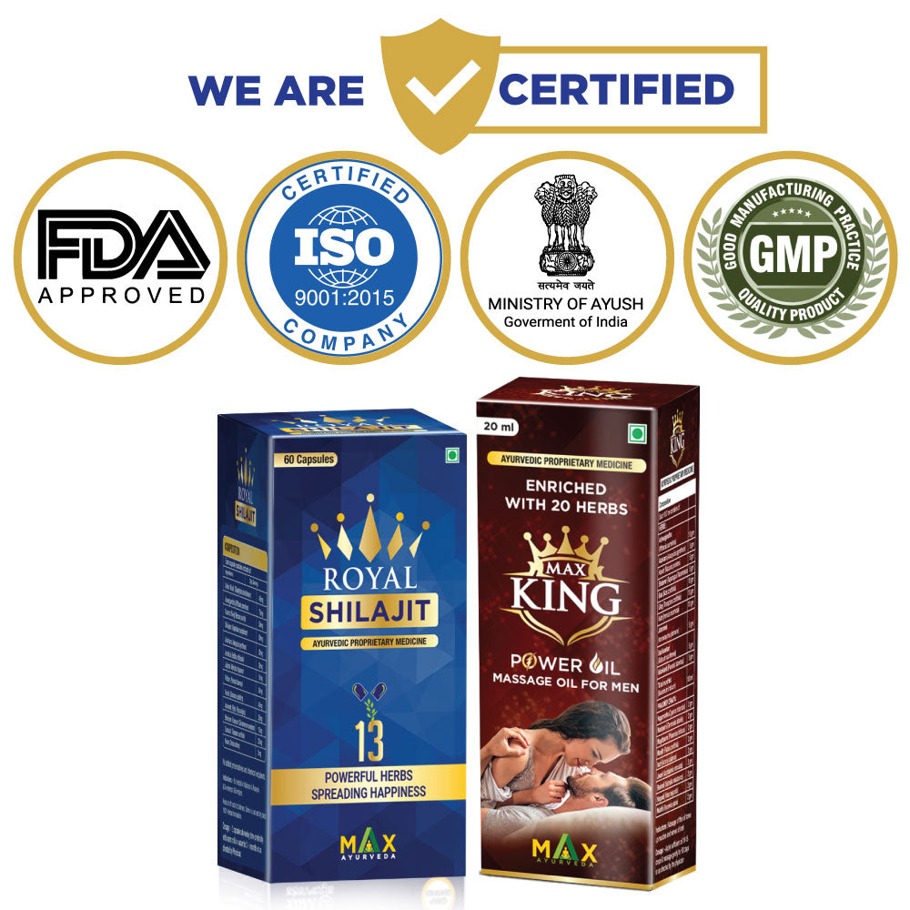 Royal Shilajit with Gold Bhasam and Kesar Combo for Power