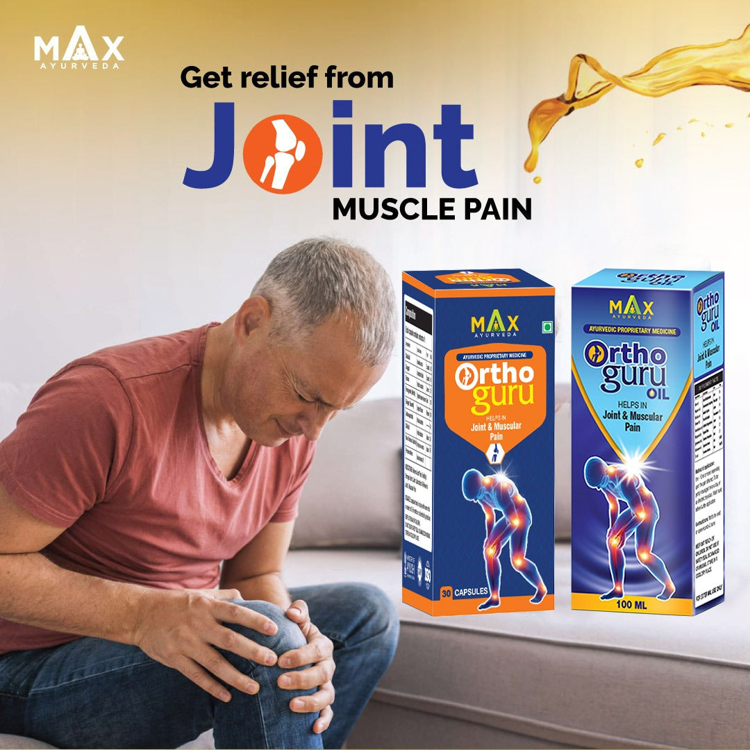Ortho Guru Oil + capsules - Ayurvedic Joint & Muscular Pain